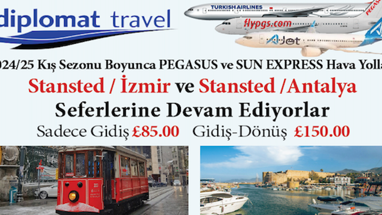 Londra'dan direk Gaziantep'e SunExpress ile 2025 uçuşları