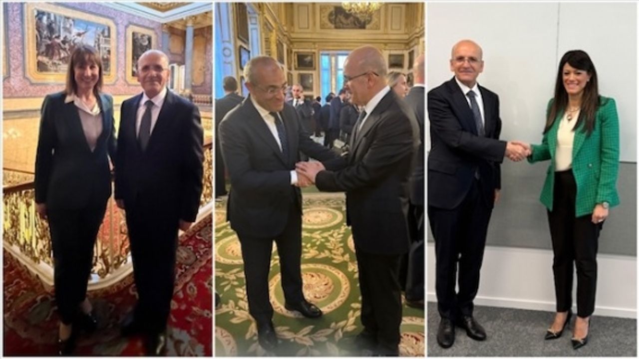 Bakan Mehmet Şimşek, Londra'da Birleşik Krallık Hazine Bakanı Rachel Reeves ile görüştü