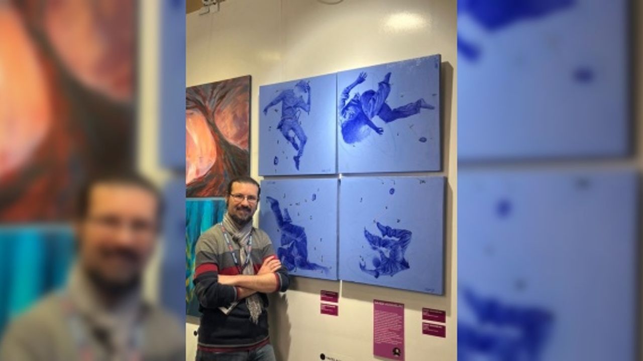 Londra'da Beyond the Frame sergisinde ressam Saeed'in eseri yer alıyor