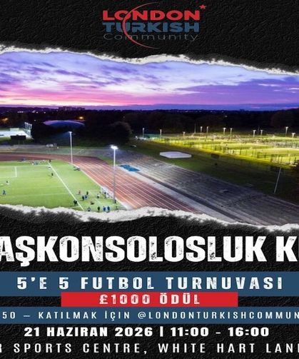 Londra Başkonsolosluk Kupası 5’e 5 futbol turnuvası