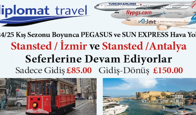 Londra'dan direk Gaziantep'e SunExpress ile 2025 uçuşları