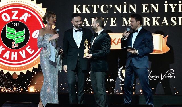 KKTC’nin En İyi Kahve Markası” ödülüne Oza Kahve  layık görüldü.