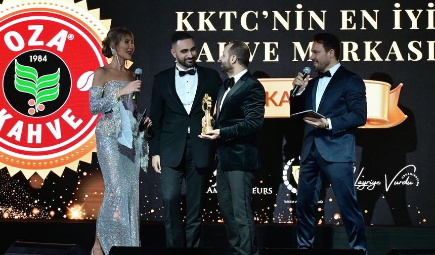 KKTC’nin En İyi Kahve Markası” ödülüne Oza Kahve  layık görüldü.